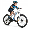 ROWER GÓRSKI MTB 24 CALI NA KOMUNIĘ AMORTYZACJA HAMULCE TARCZOWE 130-145cm