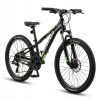 ROWER GÓRSKI MTB 24 CALI NA KOMUNIĘ AMORTYZACJA HAMULCE TARCZOWE 130-145cm
