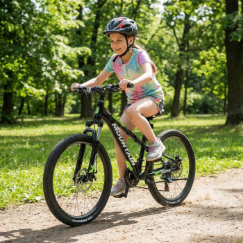 ROWER GÓRSKI MTB 24 CALI NA KOMUNIĘ AMORTYZACJA HAMULCE TARCZOWE 130-145cm