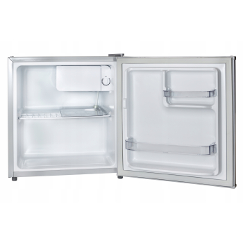 MAŁA LODÓWKA BIUROWA HOTELOWA MINIBAR CHŁODZIARKA NA DZIAŁKĘ 51cm inox