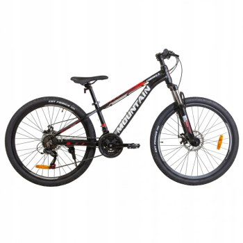 ROWER GÓRSKI MTB 24 ALUMINIUM SHIMANO AMORTYZACJA 120-145cm rama 11