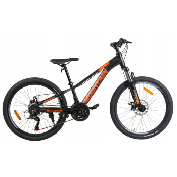 ROWER GÓRSKI MTB 24 ALUMINIUM SHIMANO AMORTYZACJA 120-145cm rama 11