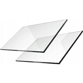 Szyba do kominka zwykła 260x280 mm 26x28cm + taśma Gratis szyba 800 stopni