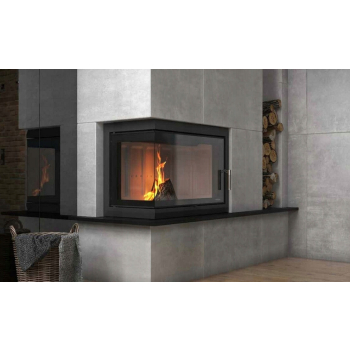 Szyba do kominka zwykła 260x280 mm 26x28cm + taśma Gratis szyba 800 stopni