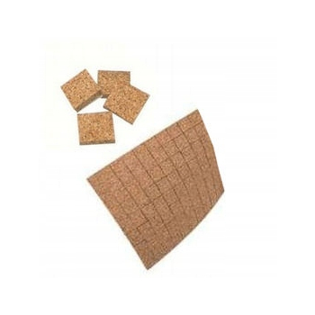 Przekładki korkowe Low-Tack 18x18mm grubość 3mm Arkusz 630 szt.