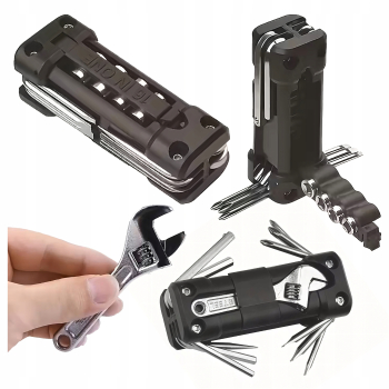 Multitool Rowerowy Klucze do Naprawy Wielofunkcyjny Zestaw Narzędzi 13w1