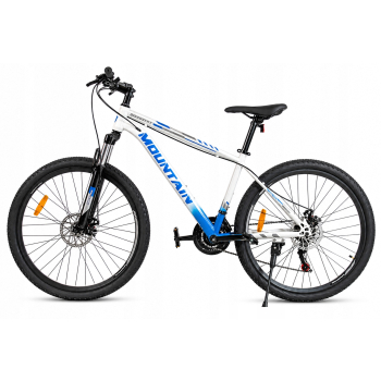 ROWER GÓRSKI MĘSKI MTB 27,5 AMORTYZACJA 21B TARCZE HAMULCOWE 160-175cm biał